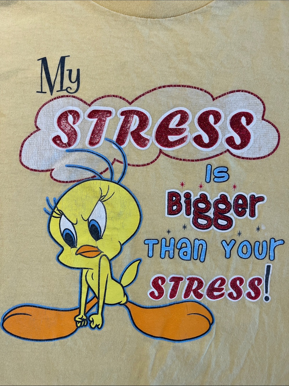 Looney Tunes Tweety stress t shirt Small
